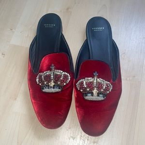 Versace red slippers-40